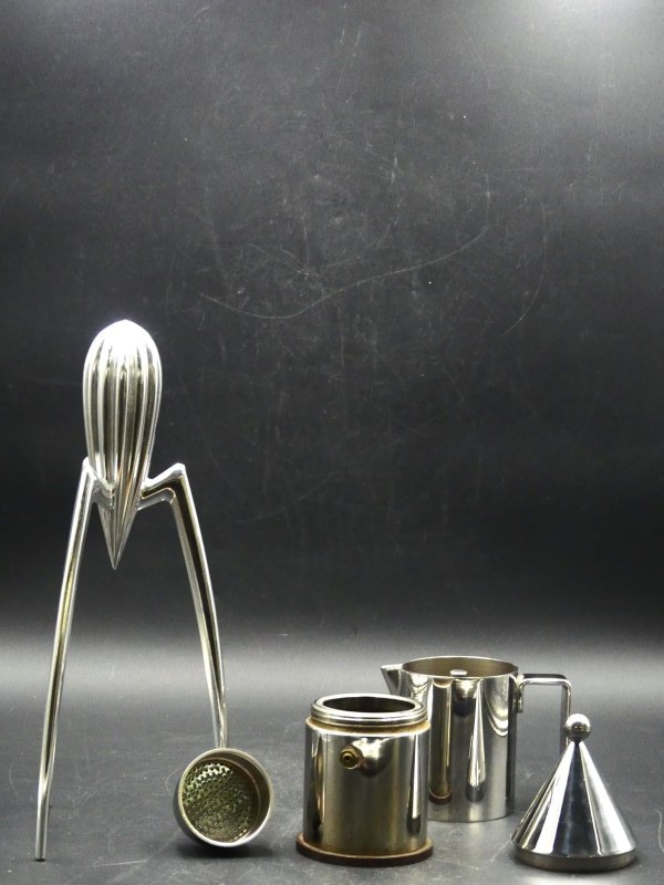 Vintage Alessi Citruspers + percolator