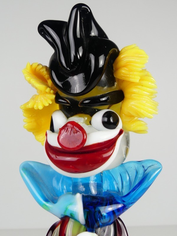 Clown glazen beeldje - Murano Stijl