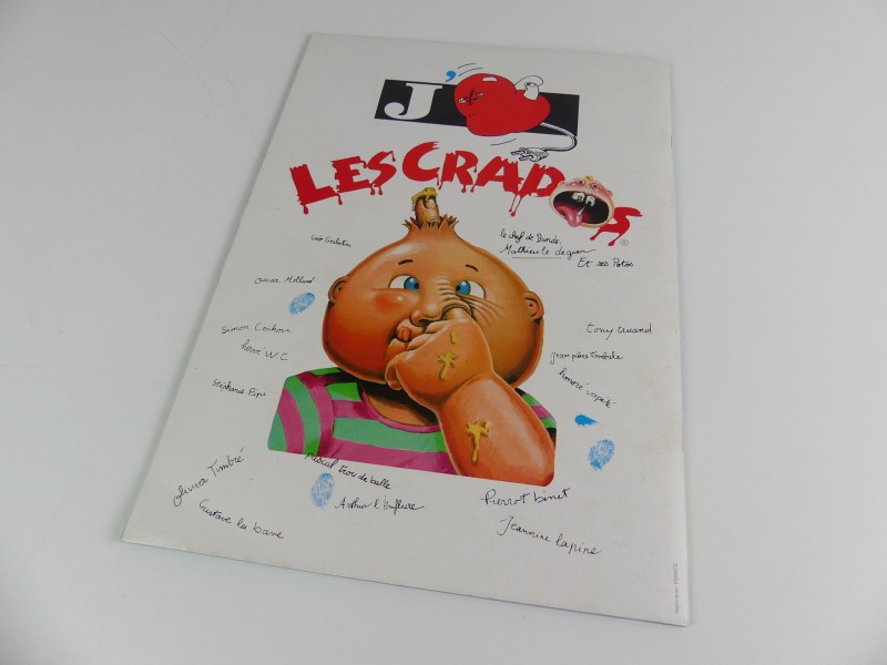 Vintage stickeralbum Les Crados - N° 1&2