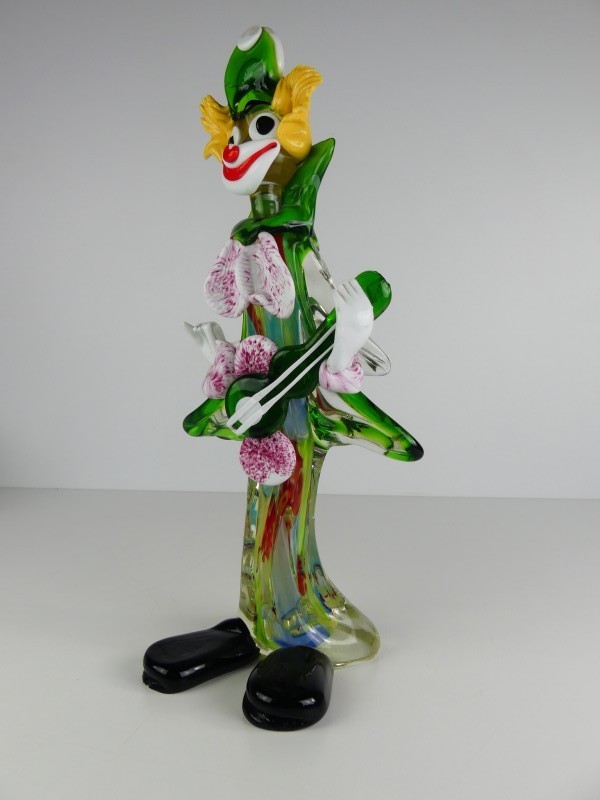 Clown glazen beeldje - Murano Stijl (2)