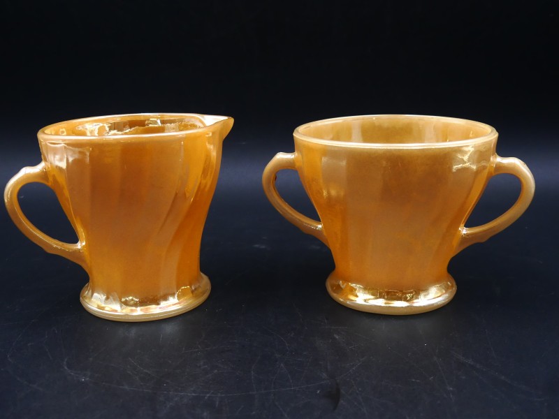 Vintage koffieservies Fire King hittebestendig serviesonderdelen