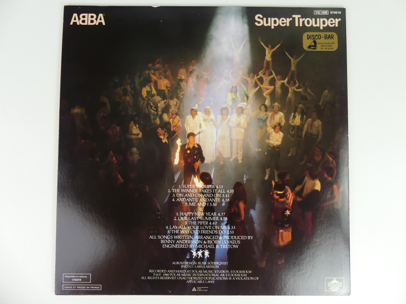 Lot ABBA Lp's + Boek