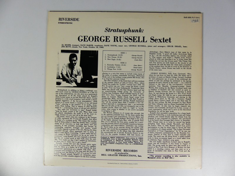 George Russell Sextet – Stratusphunk, Vinyl, LP