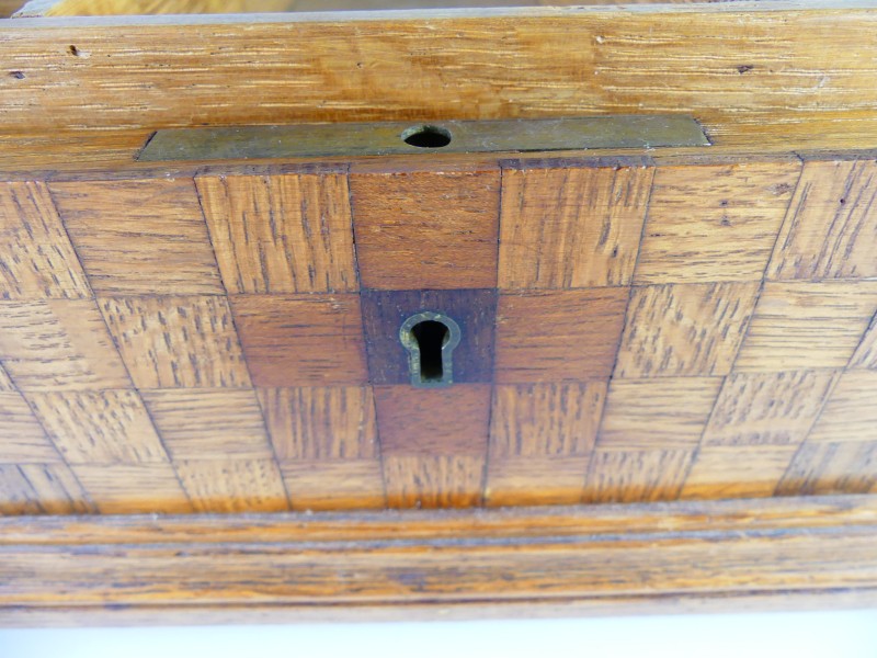 Vintage houten juwelendoos