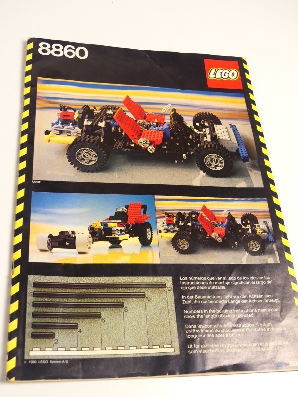 Vintage set Lego - Technic auto chassis 8860