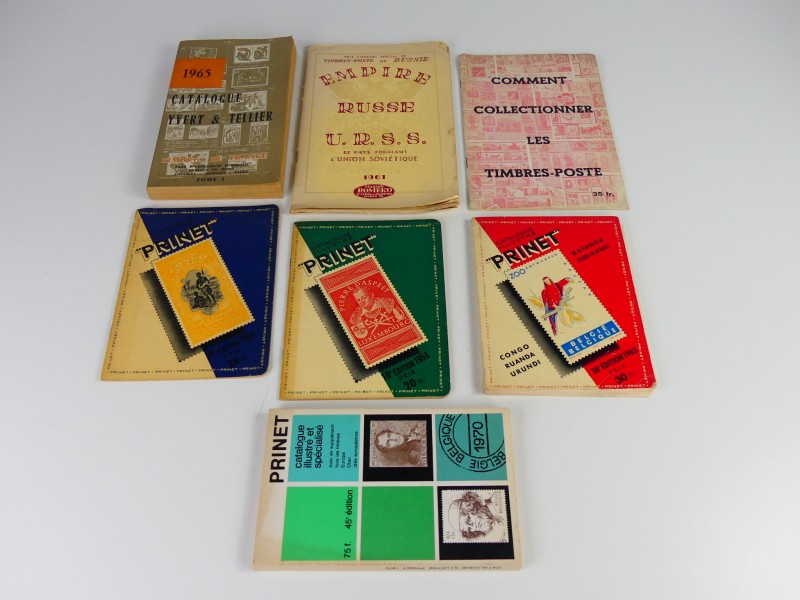 Filatelie - Vintage postzegelboeken+literatuur