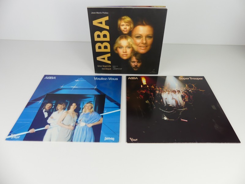 Lot ABBA Lp's + Boek