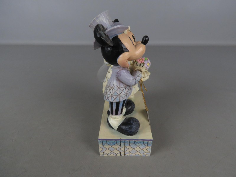 Disney "Mickey & Minnie Mouse trouw" houten beeldje