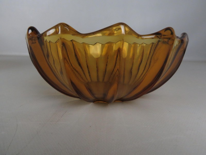 4 delig amberglas servies