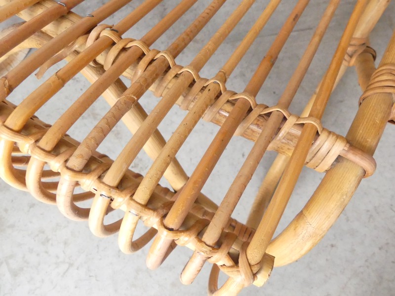 Vintage Rotan Fauteuil