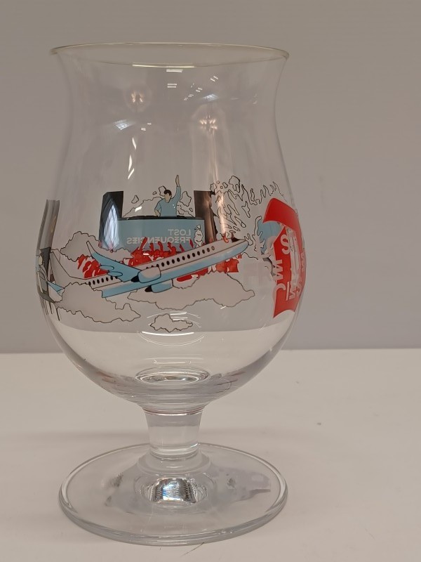 Vijf verschillende Duvel glazen