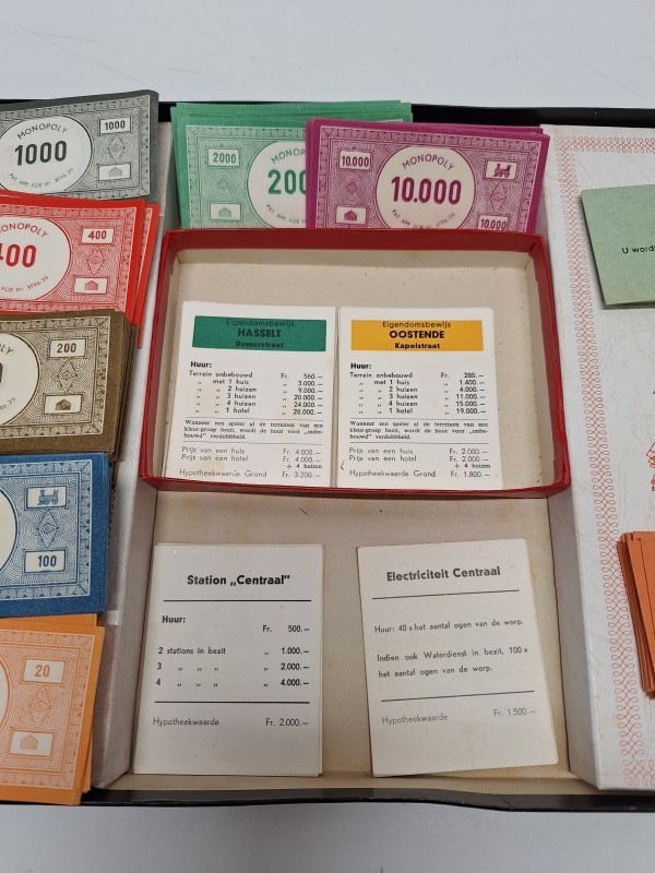 Vintage monopoly spel Brussel, Vlaamse uitgave