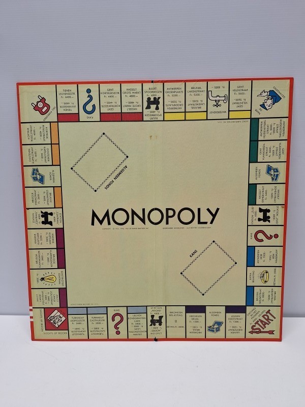 Vintage monopoly spel Brussel, Vlaamse uitgave