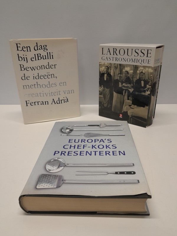 Set van 3 kookboeken