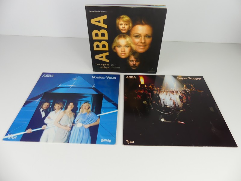 Lot ABBA Lp's + Boek