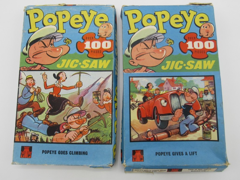 Vintage Popeye puzzels ( 2 stuks )