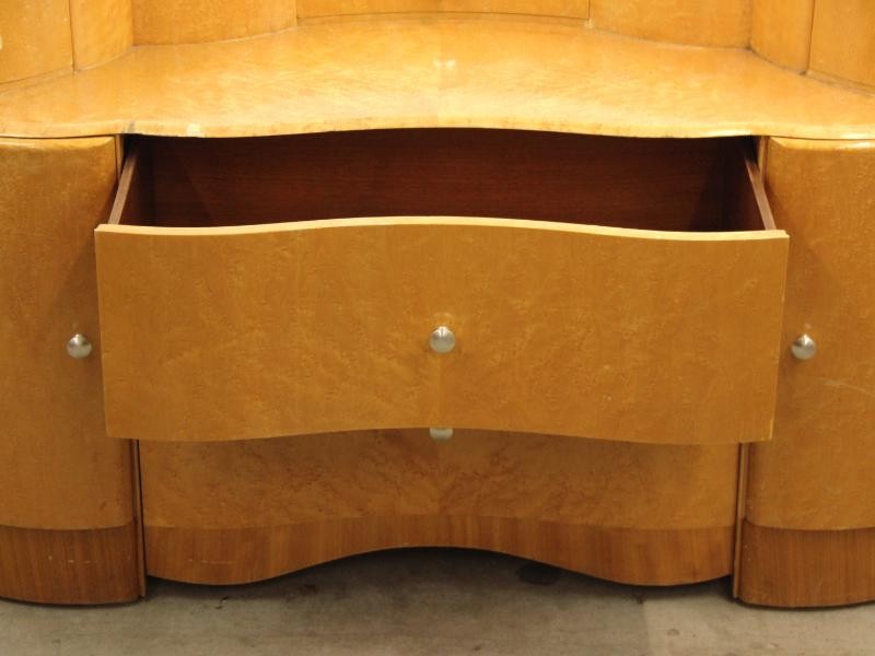 Antieke kaptafel/dressoir met originele spiegel - art deco - jaren '20-'30