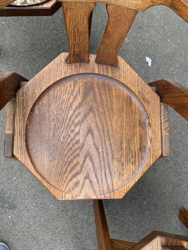 Vintage Brutalism Dining Chairs