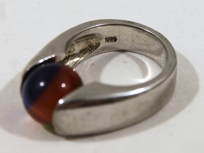 925 Zilveren Ring met Steen