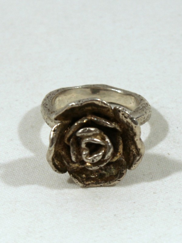 925 Zilveren Ring met Bloem