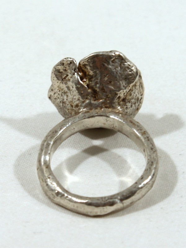 925 Zilveren Ring met Bloem