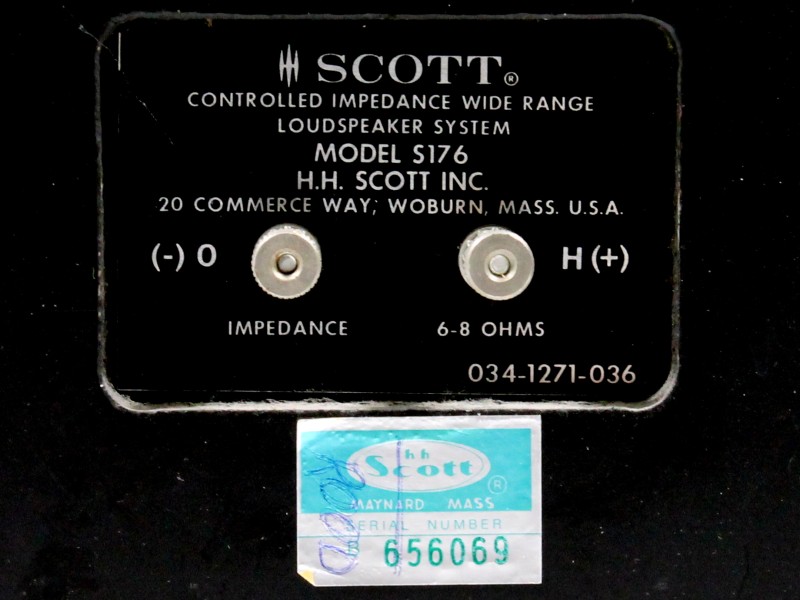 Vintage Scott Speakers S176 [1970]