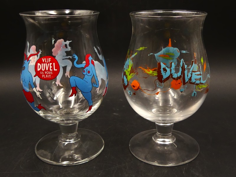 Lot Duvel ART glazen