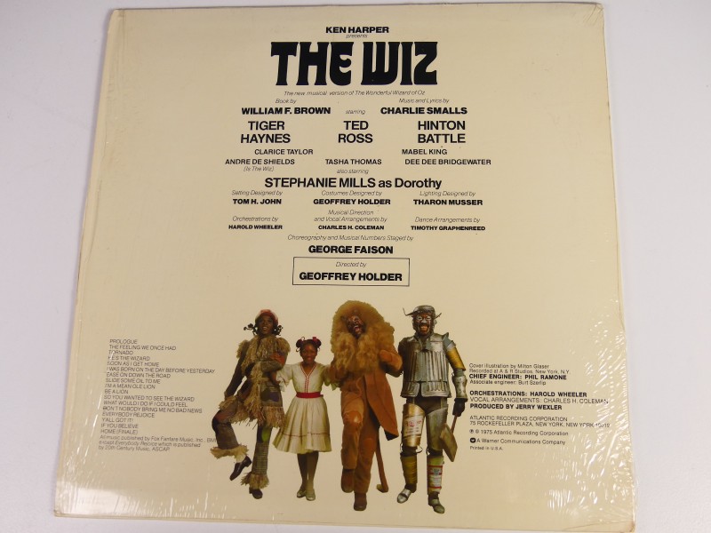 LP - Charlie Smalls - Original Cast* – The Wiz (The Super Soul Musical 'Wonderful Wizard Of Oz')