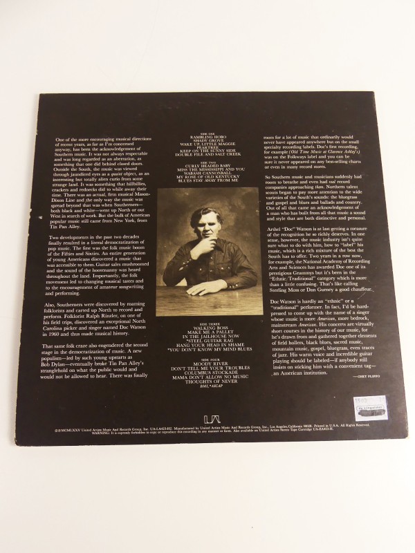 Doc Watson 2 LP's– Memories