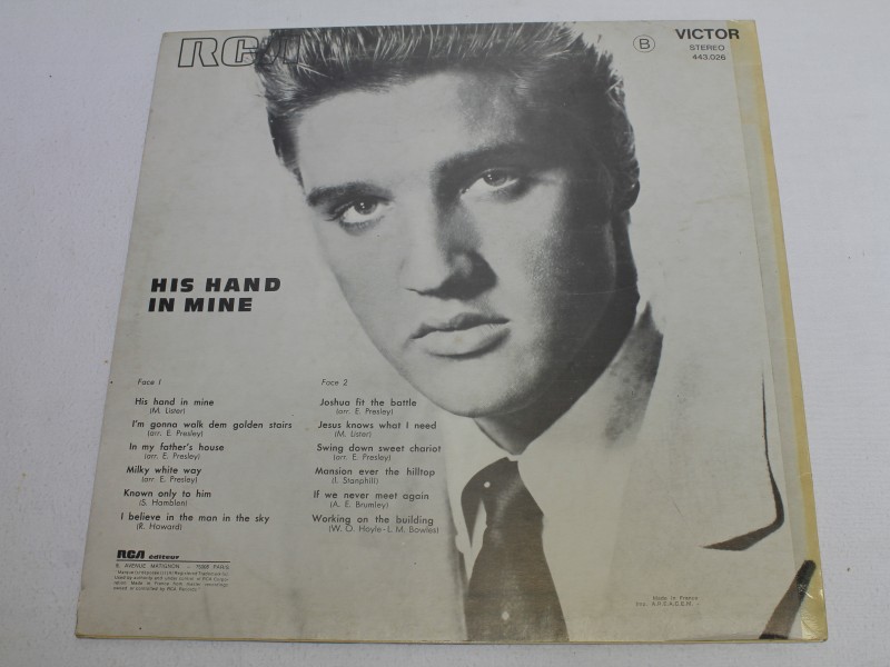 Elpee "Elvis Presley - His hand in mine by Elvis" (Art. 1142)