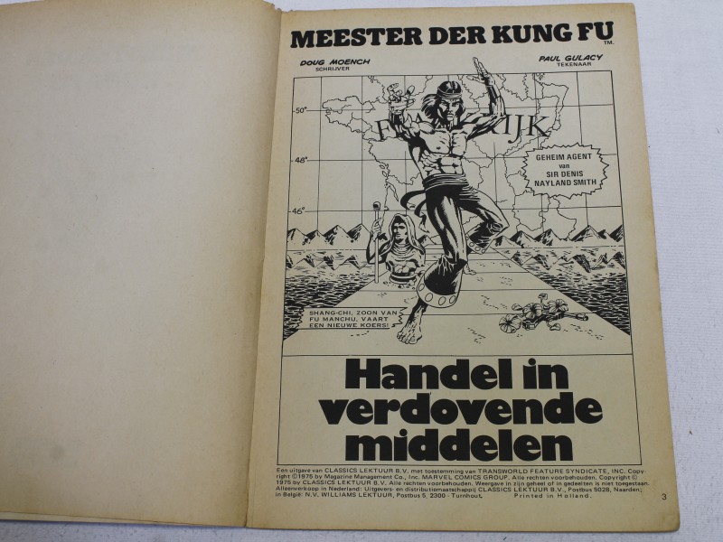 Retro Comic "De handen van Shang-Chi, meetser der kungfu" (Art. 1144)