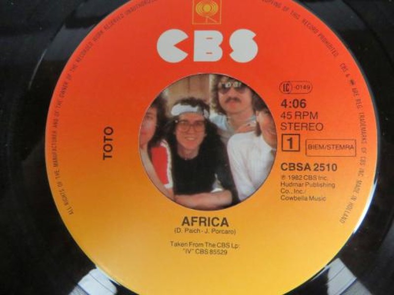 Toto Africa vinyl single