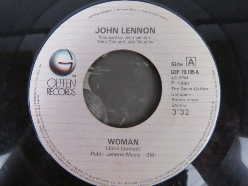 2 John Lennon vinyl singles