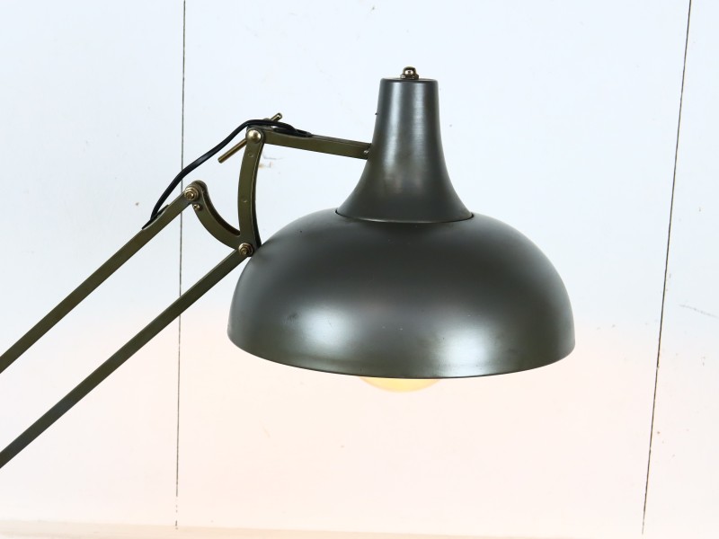 Grote vintage staande vloerlamp