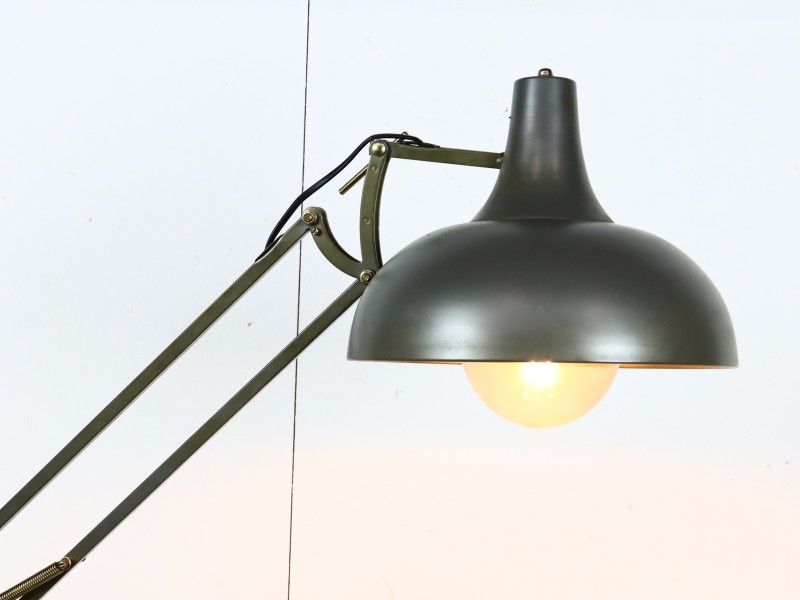 Grote vintage staande vloerlamp