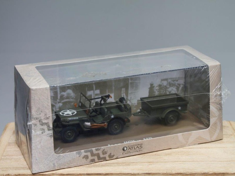 Schaalmodel "Jeep Willys MB, Atlas Collections Editions"  (Art. 1140 E)