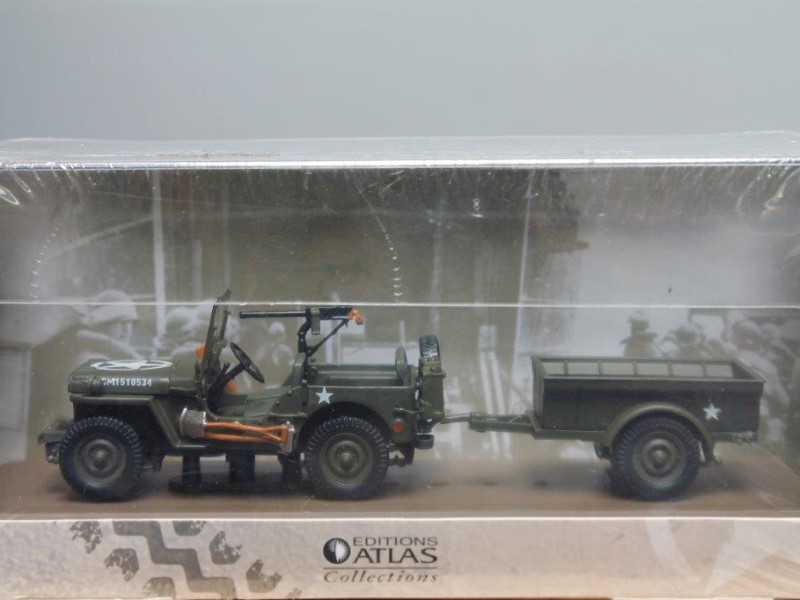 Schaalmodel "Jeep Willys MB, Atlas Collections Editions"  (Art. 1140 E)