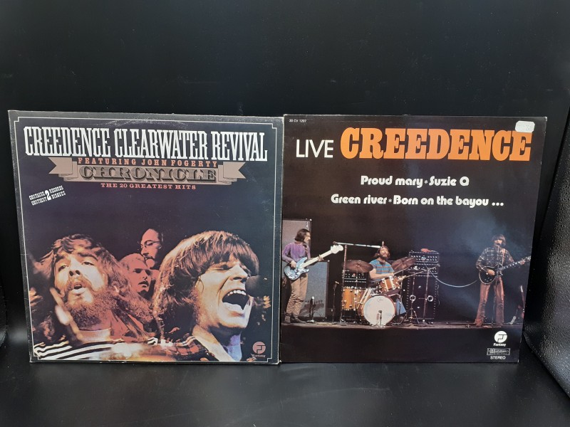 1 LP + 1 dubbelelpee Creedence Clearwater Revival