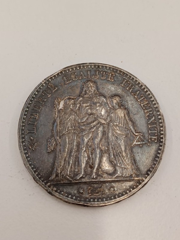 Muntstuk van 5 Franse Francs - 1875