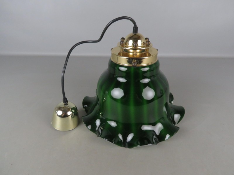 Groene porseleinen design lamp + 1 jaar garantie