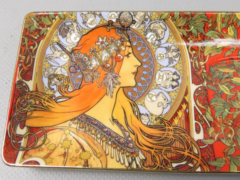 Espresso tas met bord - Alfons Mucha