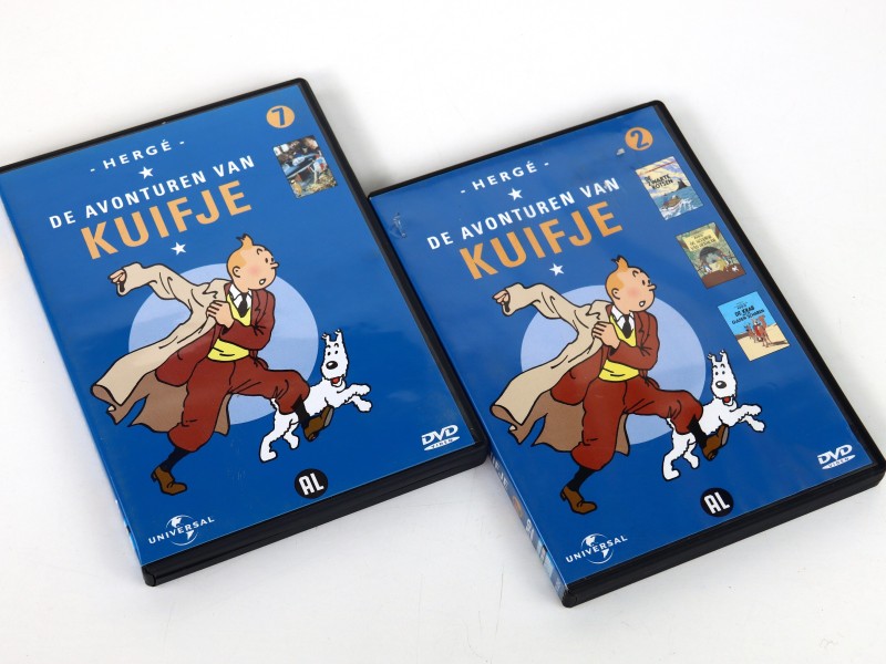 Groot lot van 30 DVD-video's Kuifje - Hergé