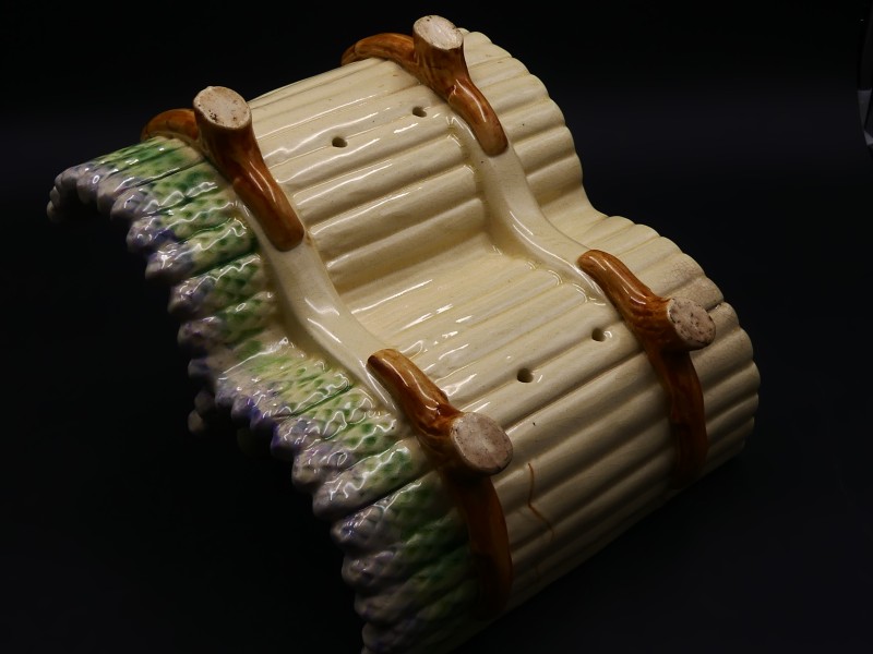 Antieke Servies Onderdelen voor Asperges - Majolica