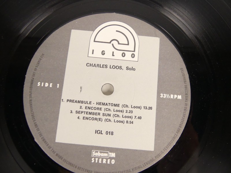 Charles Loos – Tout Seul, Vinyl