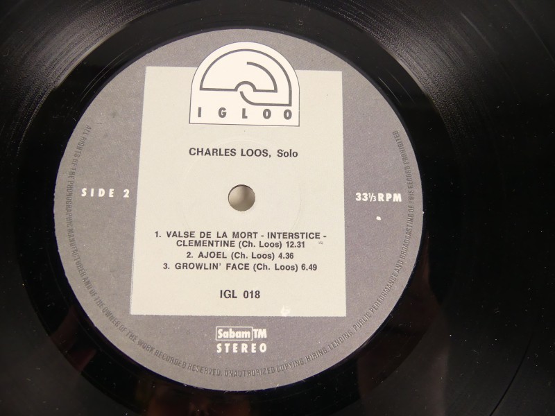 Charles Loos – Tout Seul, Vinyl