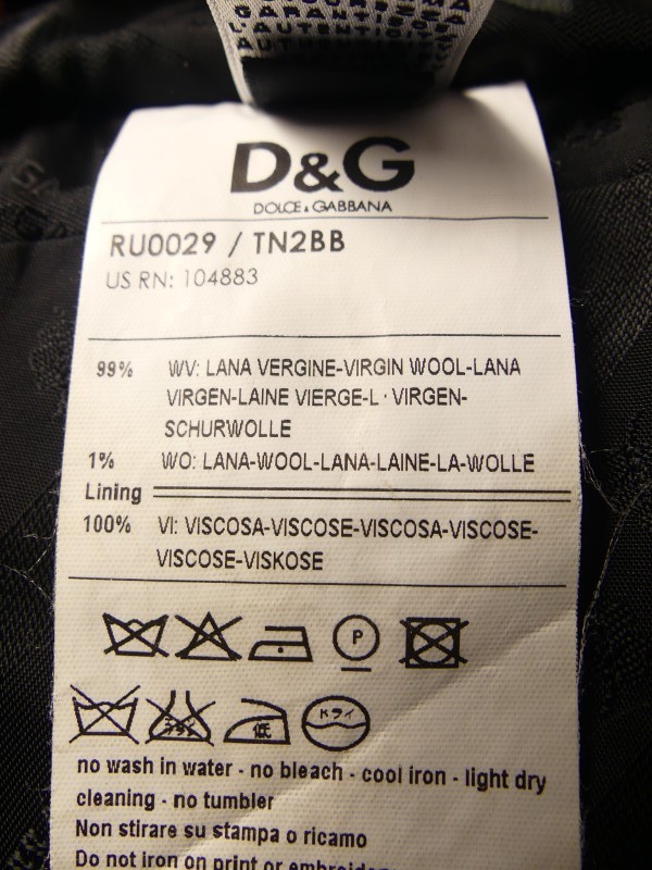 Zwarte gecentreerde vest gemerkt Dolce & Gabbana - mt 48