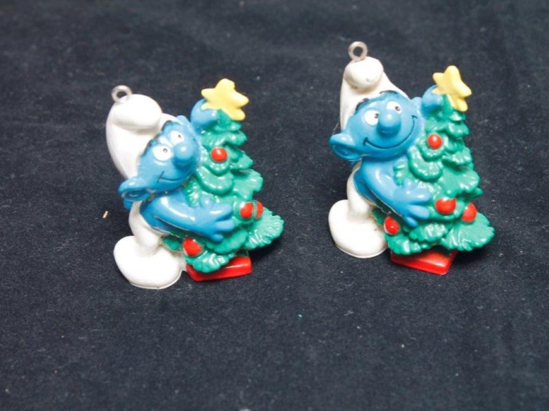 Vintage smurfen in kerstsfeer (Art. 1233)