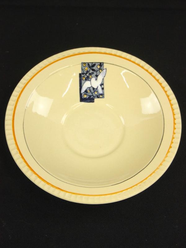 Catteau Charles voor  Boch Frères, décor Colombe - creamware serviesdelen - ca. 1931