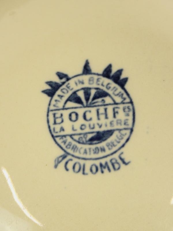 Catteau Charles voor  Boch Frères, décor Colombe - creamware serviesdelen - ca. 1931