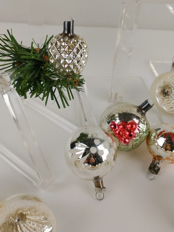 Lot van 26 vintage kerstballen